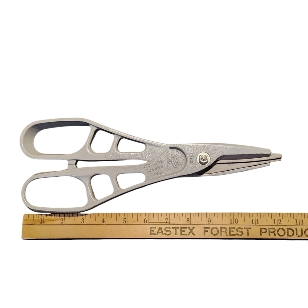 Malco M12N tin snips Large Scissors metal cutting made in USA